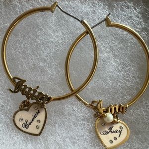 Juicy couture hoop earrings